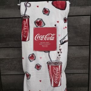 Viral Coca Cola Valentines day Throw Blanket